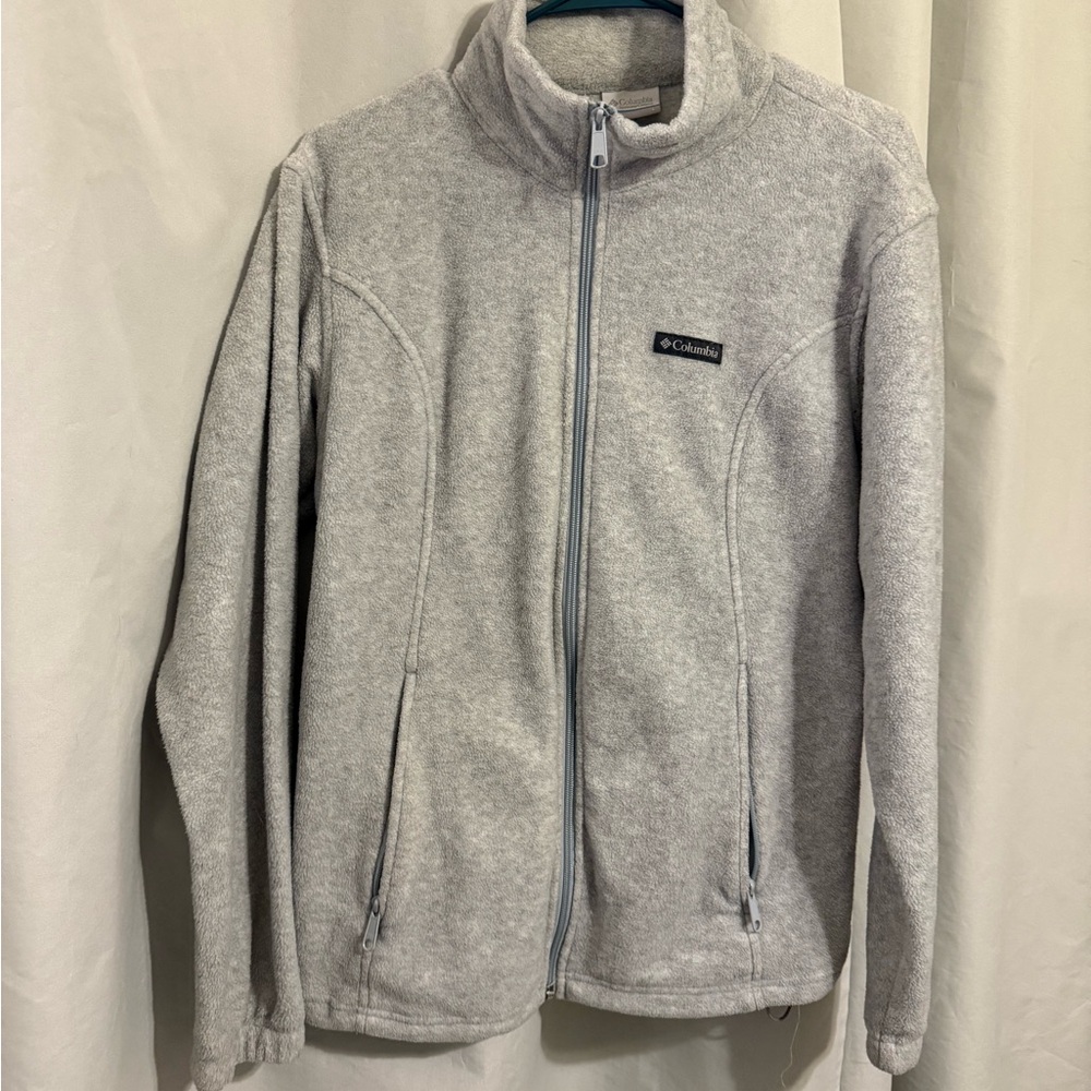 Columbia Light Gray Fleece Jacket